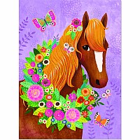 Horse & Butterfly Foil Card