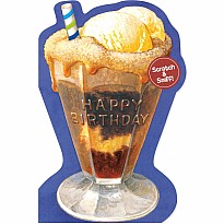 Root Beer Float Scratch  Sniff Card