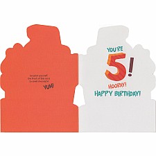 Birthday Card -You're 5! Hooray!