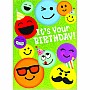 Emoticons Glitter Card