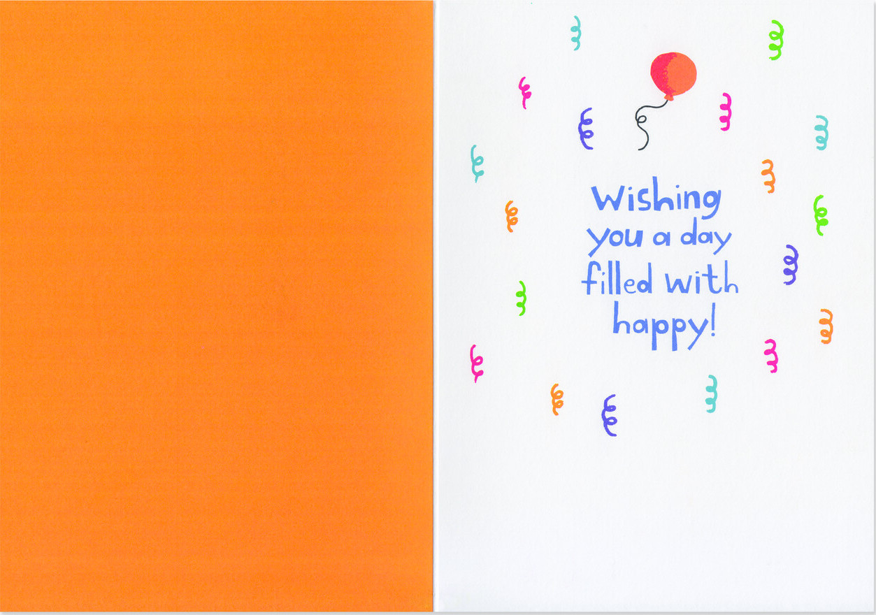 Happy Birthday Lettering Glitter Card