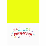 Dog Party Bus Birthday Card