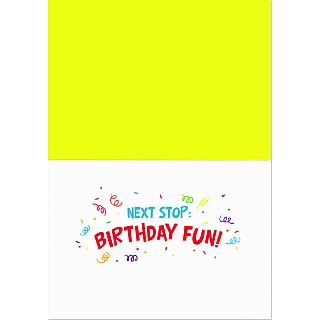 Dog Party Bus Birthday Card