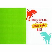 Dinosaur Birthday High Five Card