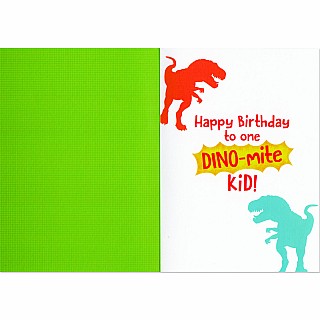 Dinosaur Birthday High Five Card