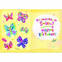 Butterflies Foil Card