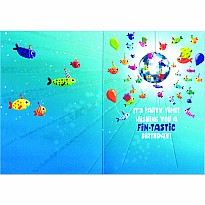 Fish Party Foil Card