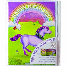 Rainbow Unicorn Decorate Your Own Card