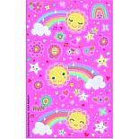 Rainbow With Stickers Card