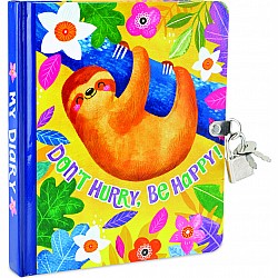 Happy Sloth Locking Diary