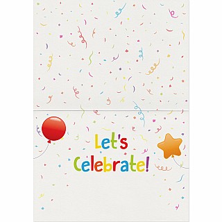 Gold Mylar Balloon Foil Card