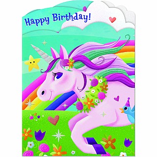 Unicorn Tri-Fold Card