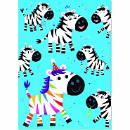 Zebra Googly Eyes Card