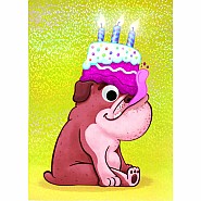 Googly Eyes Bulldog Birthday Card