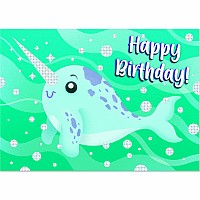 Narwhal "Shine On" Birthday Card