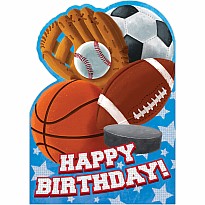 All Star Foil Birthday Card