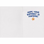 Photo Realistic Husky Foil Birthdaycard