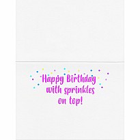 Birthday Card -Sprinkles On Top