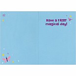 Fairy With Jewel Crown  Glitter Card