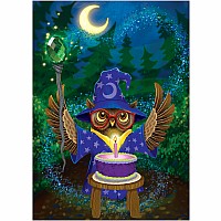 Wizard With Jewel Scepter  Foil Card