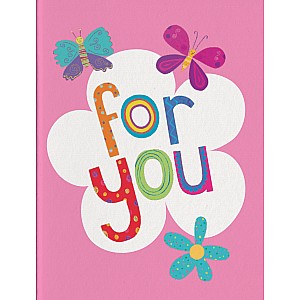 For You Flowers Gift Enclosure Card