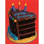 Chocolate Birthday Cake Gift Enclosure C