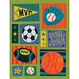 Sports Pattern Gift Enclosure Card