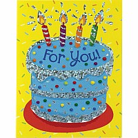 For You! Foil Birthday Cake Card