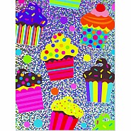 Cupcake Pattern Foil Gift Enclosure Card