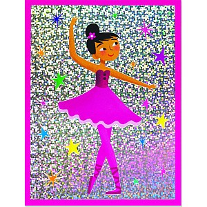 Ballerina Foil Gift Enclosure Card