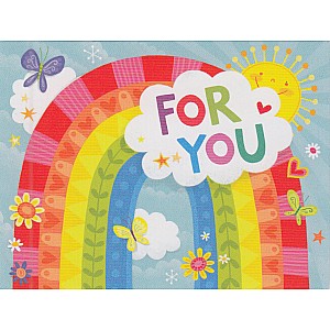 Gift Enclosure Card, For You Rainbow 