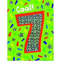 Age 7 Foil Gift Enclosure Card