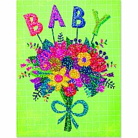 Baby Floral Gift Enclosure Card