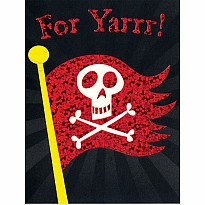 Pirate Flag Pattern Enclosure Card