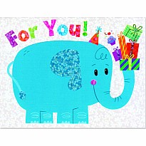 Elephant Birthday Gift Enclosure Card