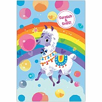Llama Bubblegum Rainbow Card