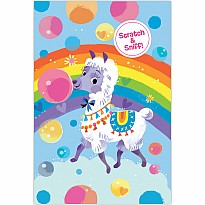 Llama Bubblegum Rainbow Card