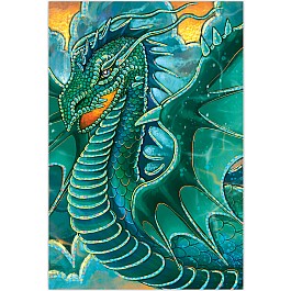 Teal Dragon Foil Gift Card