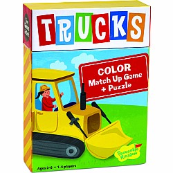 Trucks Color Match Up Game & Puzzle