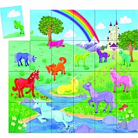 Match Ups Puzzle Game:  Unicorns