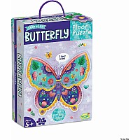   53 pc Butterfly Floor Puzzle