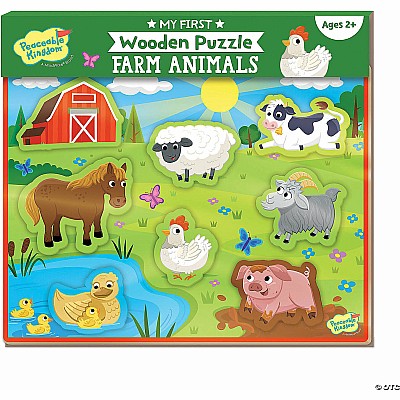 My First Wooden Puzzle: Farm Animals