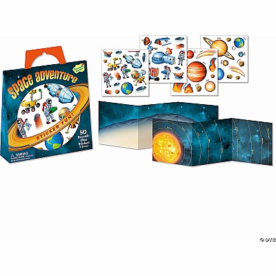Space Adventure Reusable Sticker Tote