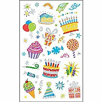 Shiny Foil Birthday Fun! Sticker Pack