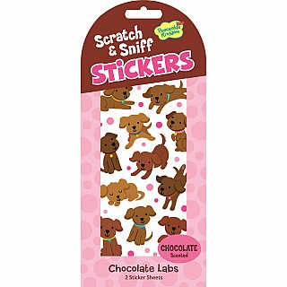 Peaceable Kingdom Stickers Pack 185: Chocolate Labs