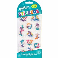 Magical Dolphins Glitter Stickers