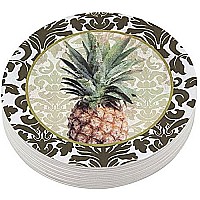 Mariposa Pineapple Beaded Coaster Set