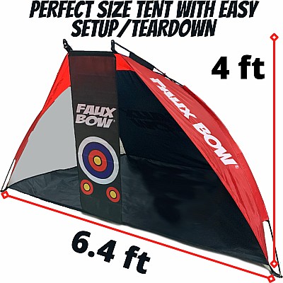 Faux Bow Target Tent