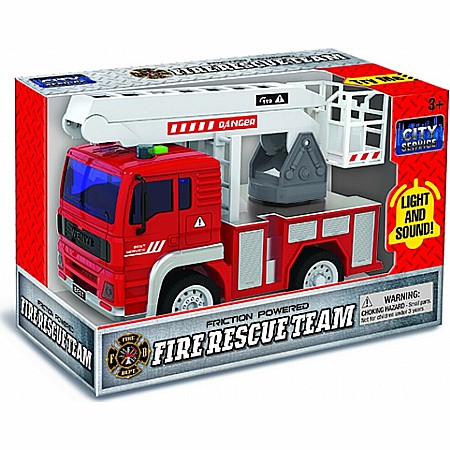 7" Light and Sound Friction Fire Truck