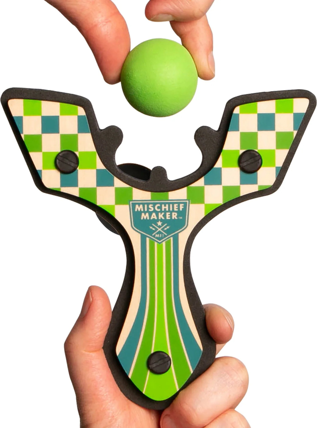 Mischief Maker Slingshot - Racer (Green Checkered)